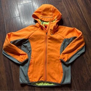 Nike Orange Softshell Hooded Full Zip Jacket
